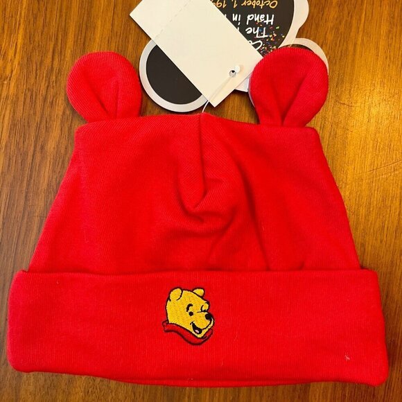 Vintage NWT Winnie the Pooh Infant Cap 2000's Disney Millennium Celebration - Picture 2 of 9